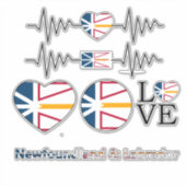 Stickers de voiture attelés du drapeau de Terre-Ne (Devant)