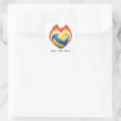 Stickers de volleyball FIre (personnalisable) (Sac)
