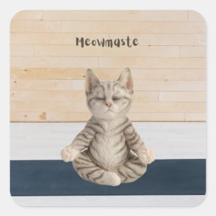 Stickers de Yoga Meowmaste Cat