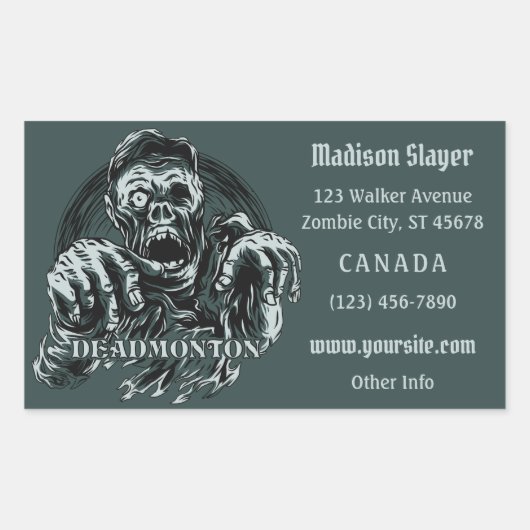 stickers DEADMONTON texte personnalisé (Devant)