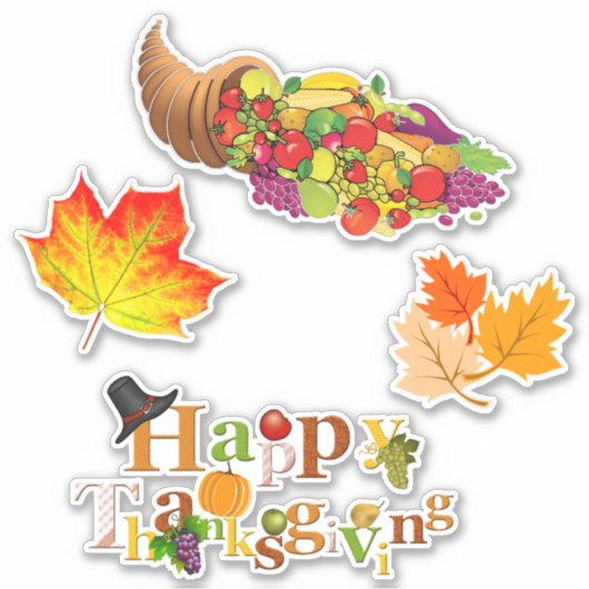 Stickers Decal Thanksgiving (Devant)
