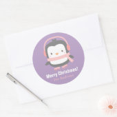 Stickers Décor de Noël pour enfants en pingouin mi (Enveloppe)