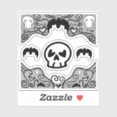 Stickers décoratifs gothiques (Feuille)