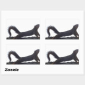 Stickers d'écureuil amusant (Feuille)