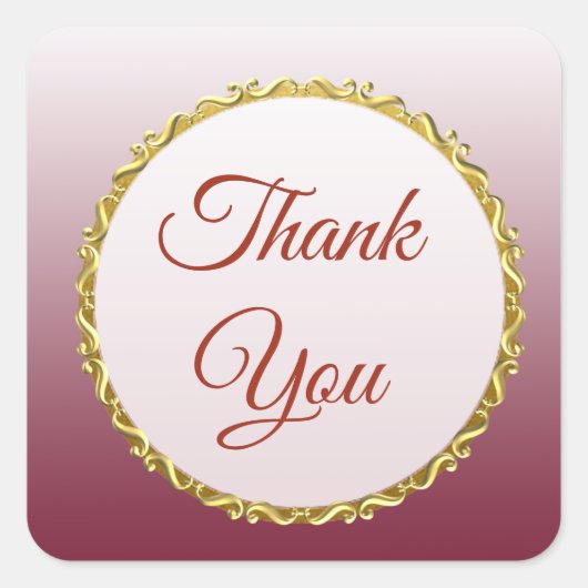 Stickers Dégradé et Merci d'or de Bourgogne (Devant)