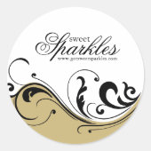 Stickers d'emballage élégant (Devant)