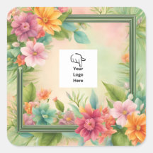 Stickers d'emballage Tropical personnalisables