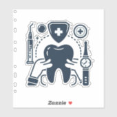 Stickers Dentistres amusants - Parfait pour Dentis (Feuille)