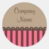 Stickers d'entreprise au chocolat rétro (Devant)