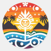 Stickers d'enveloppes Island Pride (Devant)