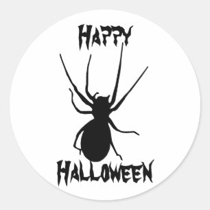 Stickers Déplaisant d'Halloween noir