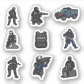 Stickers d'équipe S.W.A.T (Devant)