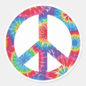 Stickers des signes de paix - Rainbow Hippie Desig (Devant)