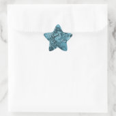 stickers design abstrait bleu cool (Sac)