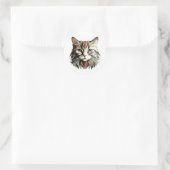 Stickers Design d'Art Portrait Cat (Sac)