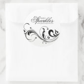 Stickers design en latte et en emballage noir (Sac)