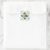 Stickers design fileté en verre vert (Sac)