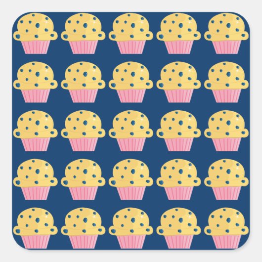 Stickers design mignon Blueberry Muffin (Devant)