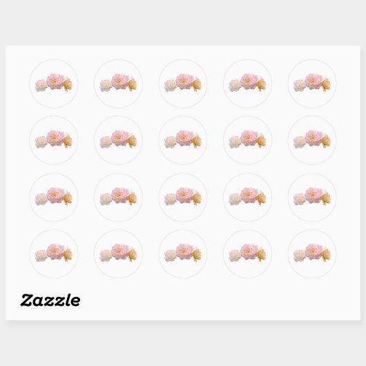 Stickers Design Rose élégant (Feuille)