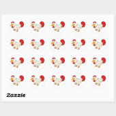 Stickers Dessin au poulet (Feuille)