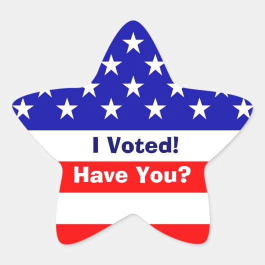 Stickers d'étoiles drapeau américain d'élection (Devant)