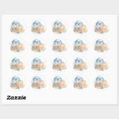 Stickers deux lapins (Feuille)