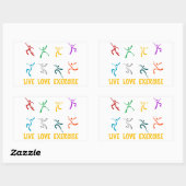 Stickers d'exercice Live Love (Feuille)