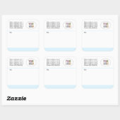 Stickers d'expédition par la poste Logo et adresse (Feuille)
