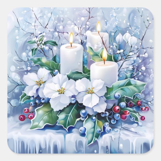 Stickers d'hiver bleu (Devant)