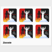 Stickers Diable Naughty ou Nice Angel (Feuille)