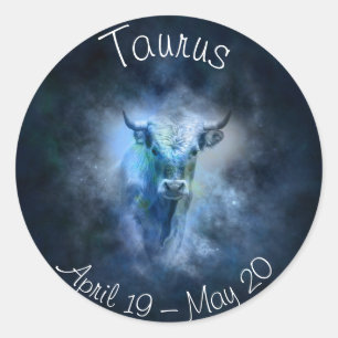 Stickers diactylographiés Taurus Horoscope Zodiac
