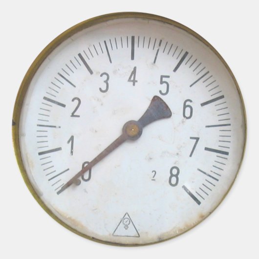 Stickers Dial du compteur de pression ronde (Devant)