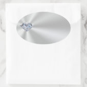 Stickers Diamant couleur argent personnalisable (Sac)