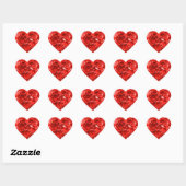 Stickers Diamant Rouge (Feuille)