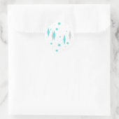 Stickers Diamant Turquoise Retro & Starburst (Sac)