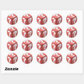 Stickers Dice With Question Marques (Feuille)
