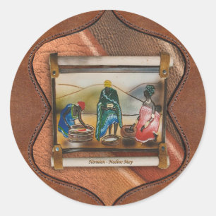 Stickers die leder zoeken