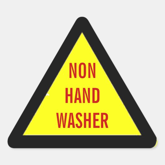 Stickers die waarschuwen voor niet-handwas (Voorkant)