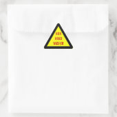 Stickers die waarschuwen voor niet-handwas (Tas)