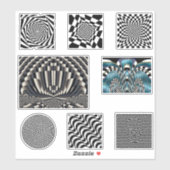 Stickers d'illusion optique (Feuille)
