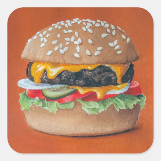 stickers d'illustration Hamburger (Devant)