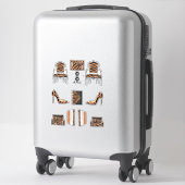 Stickers d'impression de tigre haute mode (Sur valise)