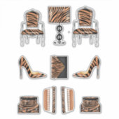 Stickers d'impression de tigre haute mode (Devant)