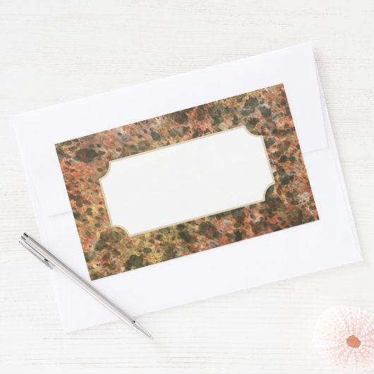 Stickers d'impression en marbre Brown classique (Enveloppe)