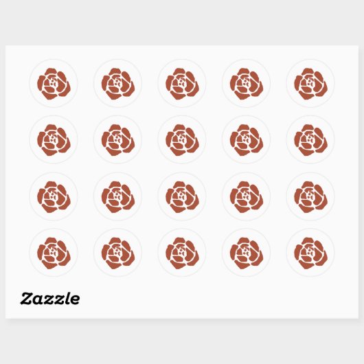 Stickers d'impression rose Motif Block (Feuille)