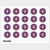 Stickers d'impression Tribal Violet et joints d'en (Feuille)