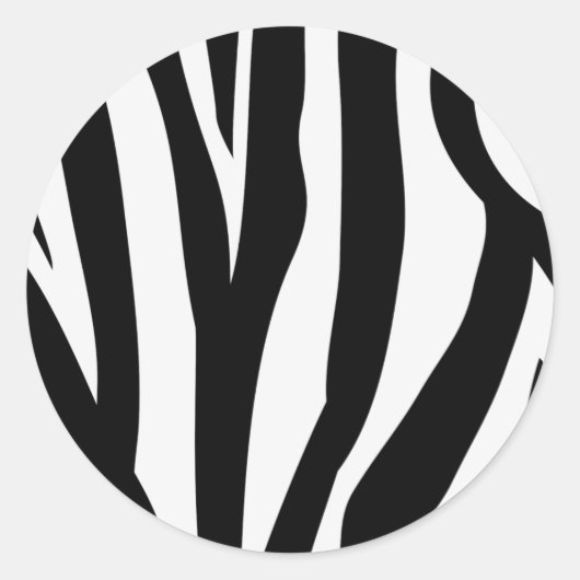 Stickers d'impression Zebra (Devant)