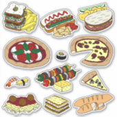 Stickers Dîner Délicieux (Devant)