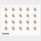 Stickers Dino Heart Personnalisé Saint Valentin (Feuille)
