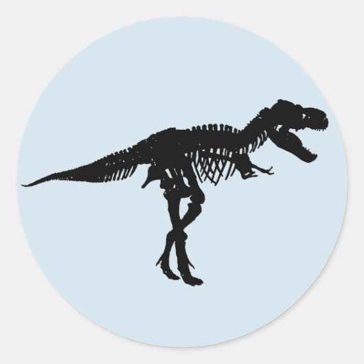 Stickers Dinosaur Party Tyrannosaurus Rex Skeleton (Devant)